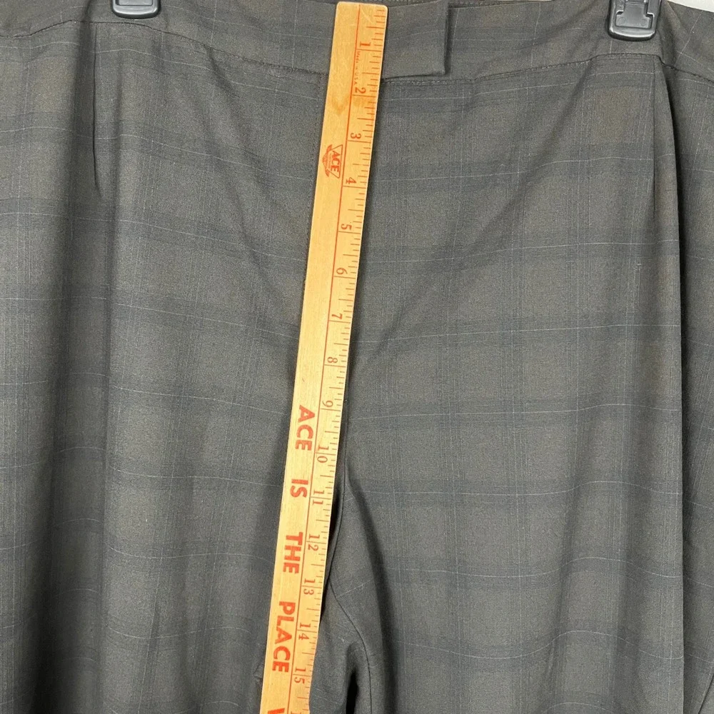 Alex Marie Women's 20W Plaid‎ Career Dress Pants Business Casual Stretch